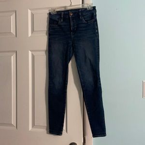 Dark Wash High-Waisted Skinny Jeans